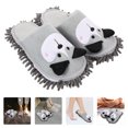 thumbnail image 3 of 1 par de pantuflas de trapeador para limpieza de pisos, pantuflas de chenilla desmontables, lindas pantuflas para trapear con forma de perro., 3 of 5