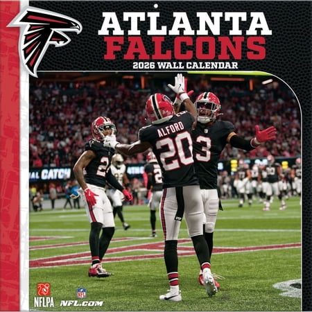 Turner Licensing NFL Atlanta Falcons 2026 Wall Calendar