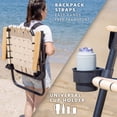 thumbnail image 4 of GoSports Outdoors WOVN Beach Backpack Chair - Premium Folding Camping Chair - 9 Styles Available - NATURAL, 4 of 7