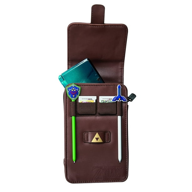 PowerA The Legend of Zelda Adventurer's Pouch - Nintendo 3DS/ Wii GameCube - Brown