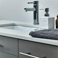 thumbnail image 4 of Fresca Lucera 36" Wall Hung Undermount Sink Bathroom Vanity - Left in Gray, 4 of 7