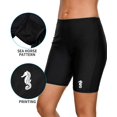 thumbnail image 3 of Charmo Shorts Longs pour Femmes Taille Haute Bas de Maillot de Bain Solide, 3 of 6