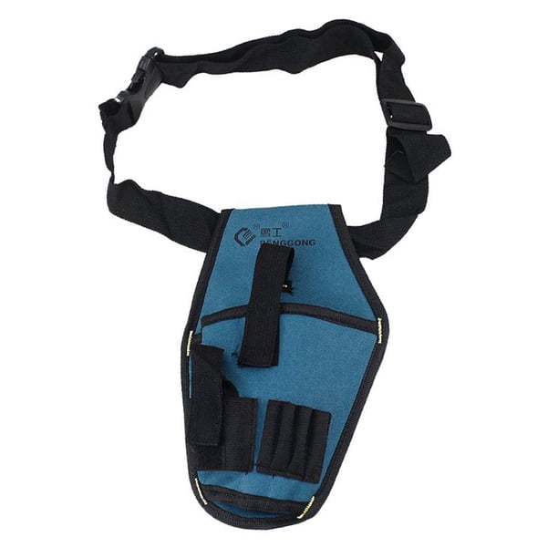 Bolsa de cintura, bolsa de herramientas, bolsa de herramientas impermeable de tela Oxford para taladro manual (con cinturón)