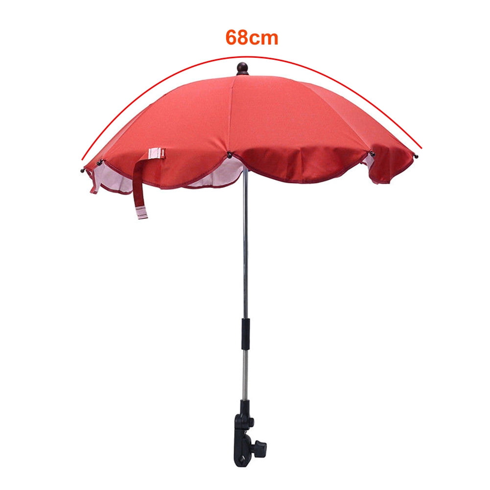 SPRING PARK Kids Baby Unisex Sun Umbrella Parasol Buggy Pushchair Pram Stroller Shade Canopy Baby Stroller Accessories Rain Covers Travel Umbrella