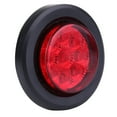 thumbnail image 3 of CCIYU Truck Side Marker Lamp Universal&nbsp;10Pcs 2'' Red Round Sealed Waterproof 12V 9LED Side Marker Clearance Light Bulbs with Rubber Mounting Grommet and Pigtails, 3 of 5