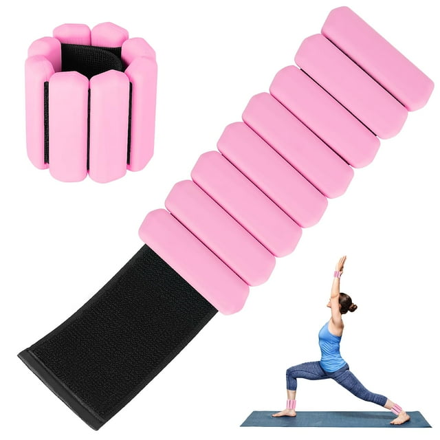 Juego de 2 pesas de muñeca Teikugv ajustables de 0,9 kg para mujeres y hombres