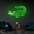 thumbnail image 3 of Handmadetneonsign Crocodile Neon Light | Gator Neon Light | Alligator Neon Light | Croc LED Light perfect for Bar, Wall Décor, 3 of 5