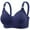 Blue, variant on Women Bra Women's Slim Cup Plus Size Adjustable Bra Lace Push Up Non Underwire Bra