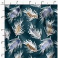 thumbnail image 2 of Soimoi Tissu Georgette Poly Bleu Imprimé Plume au Mètre 42 Pouces de Large, 2 of 6
