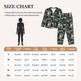 thumbnail image 4 of Kdxio Watercolor Floral Women's Pajama Sets Long Sleeve Button Down Sleepwear Nightwear Soft Pjs Lounge Sets-Small, 4 of 7