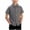 Gray, variant on Plaid Shirt For Boys Short Sleeve Button Down Collared Dress Shirt Kids Gingham Wrinkle Free Casual Daily Wear Summer Shirts