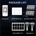 thumbnail image 2 of 10 Luces LED Inalámbricas para Coche con Control Remoto, Luz Estroboscópica LED Inalámbrica de Alto Brillo, 8 Colores, Carga USB., 2 of 5