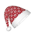 thumbnail image 2 of Haiem Ladybugs And White Dots Pattern Santa Hat Confortable Velvet Christmas Hat for Christmas Party Favors Fit for Adults and Kids, 2 of 6
