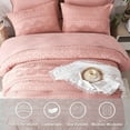 thumbnail image 3 of Davulos King Size Comforter Sets Boho,7 Pieces Bed in a Bag King Pink Bedding Set with Comforter, Flat Sheet, Fitted Sheet, Pillowcases & Shams, 3 of 9