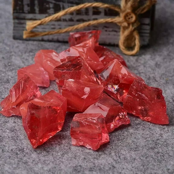 GKNET Raw Large Cherry Quartz Rough Crystal Reiki Mineral Rocks Chunks Specimens Decor