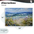 thumbnail image 4 of Stupell Industries Coastal Floral Beach Meadow by Ocean Canvas Art, 24 x 16, by Creative Studio, 4 of 8