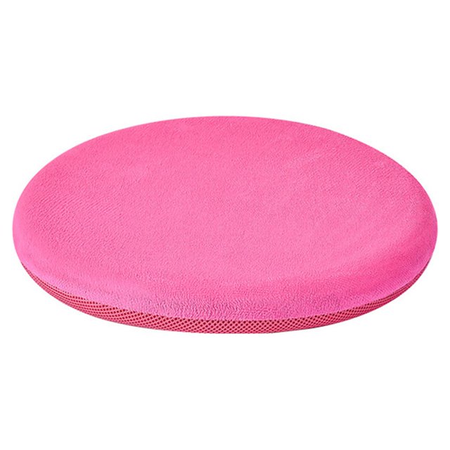Shengyu 1/2/3 Polyester Seat Cushion Replacement Round Solid Color Breathable Soft Home Office Automotive Sofa Bay Window Mat Pad Rose Red 1 Pc