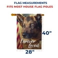thumbnail image 7 of America Forever Pet Memorial House Flag - Furever Loved, Lost Pet German Shepherd Dog Bereavement Remembrance - Double Sided Seasonal Yard Outdoor Decorative Flag -28" x 40", 7 of 7
