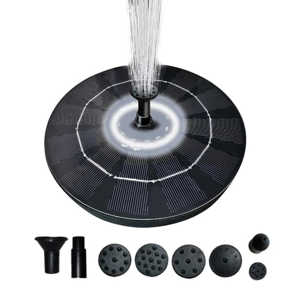 De 3W Fuente Solar De 6 Led Fuente De Agua De Jardín Piscina Decoración De Estanque Fuente Alimentada Por Panel Solar Inevent HA042844-01
