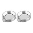 thumbnail image 3 of 12pcs Makeup Palette Stainless Steel Small Round Paint Tray Artist Watercolours Paint Mixing Palett, 3 of 5