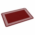 thumbnail image 2 of Red Geometric Door Mat&nbsp;Indoor Outdoor Entrance, Non Slip Small Rug for Kitchen Bathroom Entryway Rug, Country Farm Traditional Chinese Tile Washable Doormat Floor Mat 16x24 Inch, 2 of 8