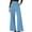 Blue, variant on LLYwey Womens Cargo Pants Ladies High Waist Wide Leg Straight Tube Work Commuting Business Casual Pocket Suit Pants New Full Length Pants Trousers Regular Fitted Blue M
