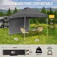 thumbnail image 3 of CROWN SHADES 10'x10' Instant Canopy Tent with 1 Sidewall with One Push Setup Sun Shelter for Events Parties Grey, 3 of 8