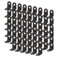 thumbnail image 7 of Uxcell 12 x 12mm Angle Bracket Metal Black L Shaped with Screws Polish , 60 Pack, 7 of 7