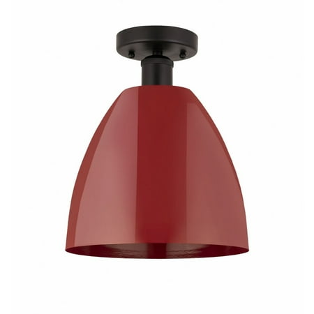 

Innovations Lighting - Plymouth Dome - 1 Light Semi-Flush Mount In Industrial