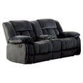 thumbnail image 2 of Lexicon Laurelton Microfiber Double Glider Reclining Love Seat in Charcoal, 2 of 11