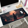 thumbnail image 2 of Japanese Landscape Desk Mat Post Moonlight Samurai Mouse Pad Large Dark Aesthetic Desk Pad Gaming Mousepad Extended XXL 31.5 x 15.7 in Laptop Computer Mouse Keyboard Mat, 2 of 6