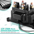 thumbnail image 2 of Interruptor contactor de relé solenoide Winch 12 V 250 A para ATV UTV, 2 of 6