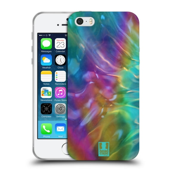 Head Case Designs Oil Slick Prints Reflection Soft Gel Case Compatible with Apple iPhone 5 / 5s / iPhone SE 2016