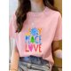 thumbnail image 1 of Camiseta con estampado navideño para mujer, ropa de tendencia bonita, Top con estampado de vacaciones, camiseta estampada para mujer, ropa para mujer, 1 of 5