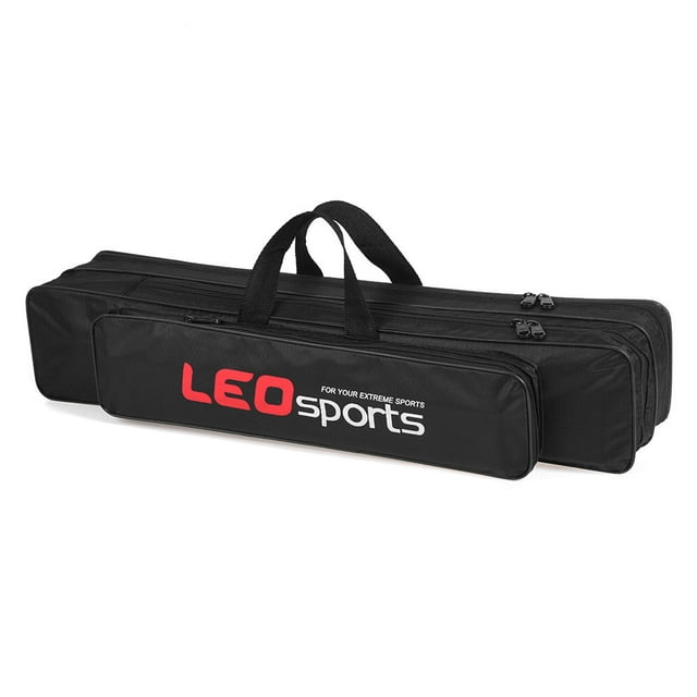 LEO Sac de Canne à Pêche Portable 70CM / 80CM Sac de Transport pour Canne à Pêche Boîte à Outils de Pêche Organisateur de Matériel de Pêche Sac de Rangement