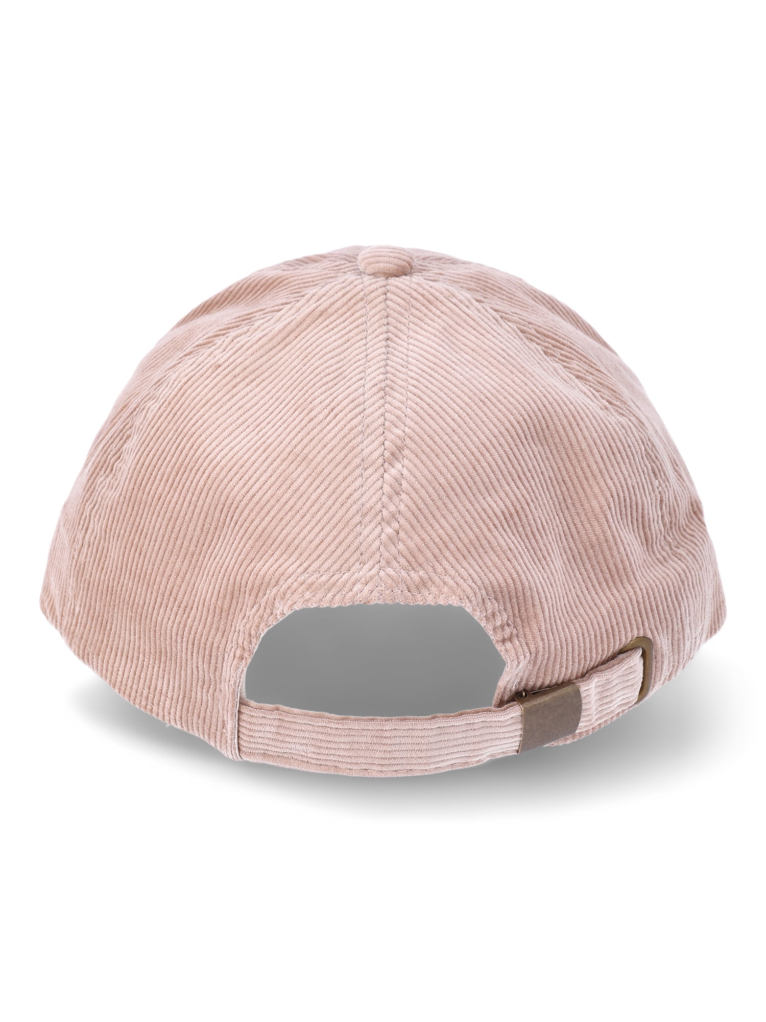 Time and Tru Women's Micro Corduroy Baseball Cap, One Size, Tan, Cotton