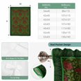 thumbnail image 6 of Vintage Red Roses Tie Up Curtains 45 Inches Long, Kitchen Window Curtains Over Sink, Green Abstract Art Floral Ethnic Small Window Curtains Shade Balloon Curtains Valances for Bedroom/Cafe 34"x45", 6 of 8