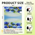 thumbnail image 6 of Hydrangea Flowers with Butterflies Mailbox Covers Magnetic Standard Size 21" X 18" Spring Summer Welcome Mailbox Wraps Post Letter Box Cover for Garden Yard Home Decor Outdoor Decorations, 6 of 6