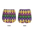 thumbnail image 6 of Uemuo Mardi Gras4 Pattern Women's Athletic Shorts High Waisted Running Shorts with Liner Pockets Gym Elastic Workout Shorts-Medium, 6 of 9