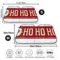 thumbnail image 3 of Uemuo Ho Ho Ho Pattern Accordion Car Windshield Sun Shade, Foldable Reflective Sun Visor for Car, Reflector Windshield Sunshade-Medium, 3 of 7