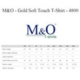thumbnail image 5 of M&O - Gold Soft Touch Assorted Mix Color T-Shirts For Men,Bulk Tees-Pack of 9 |5.5 oz, Size- 5XL, 5 of 5