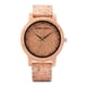 thumbnail image 1 of Reloj analógico Bobo Bird M11 de bambú para hombre con correa de corcho, color marrón con bisel, color beige, fondo marrón, 1 of 8