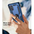 thumbnail image 4 of FYBTO Case for Samsung Galaxy A71 5G Case with 2 Tempered Glass Screen Protector, Military Grade Drop Tested Cover Grip Ring Kickstand Protective Phone Cases for Samsung Galaxy A71 5G A716U, Blue, 4 of 5