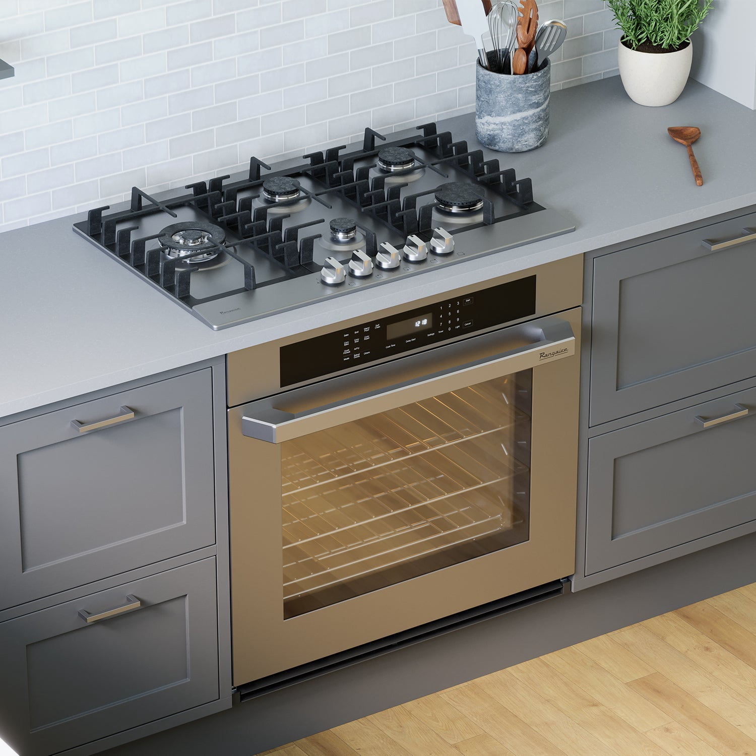 Rangaire RCG301S 30" Gas Cooktop - Stainless Steel, Sealed Burners, Cast Iron Grates, Die Cast Metal Burner Controls