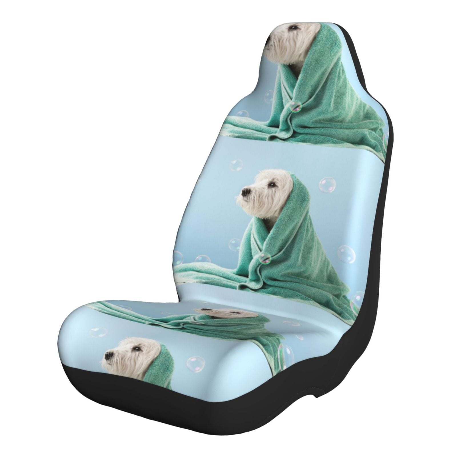 Honeii Dog Wrapped in Towel for Car Seat Covers Full Set Seat Covers for Cars Car Seat Protector Waterproof Leather Car Seat Cushion-1