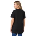 thumbnail image 4 of Woman Within Plus Size Perfect Crewneck Pocket Tee, 4 of 4