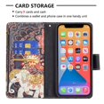 thumbnail image 2 of Dteck Case for Apple iPhone 13 mini 5.4-inch,Magnetic Patterned Leather Zipper Card Holder Wallet Flip Case Kickstand Shockproof with Hand Strap Cover ,Elephant, 2 of 6
