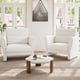 thumbnail image 3 of Moderno bouclé accent chair - plush forrado, perfect para sala de estar, beige color, 3 of 7