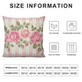 thumbnail image 6 of Nawypu  Square Throw Pillow Covers Pink Rose Blossom Floral Flowers with Polka Dots Pillow Cases Decorative for Home Bedroom Sofa Pillowcases Standard 2pcs, 6 of 6
