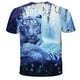 thumbnail image 1 of Summer Boys T-shirt Animal Lion graphic t shirts Children Fashion Casual Tops Tee harajuku 3D Printing streetwear Girls T-shirts14T Gong Bohan LED, 1 of 2